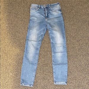 Zara High Waisted Light Wash Jeans